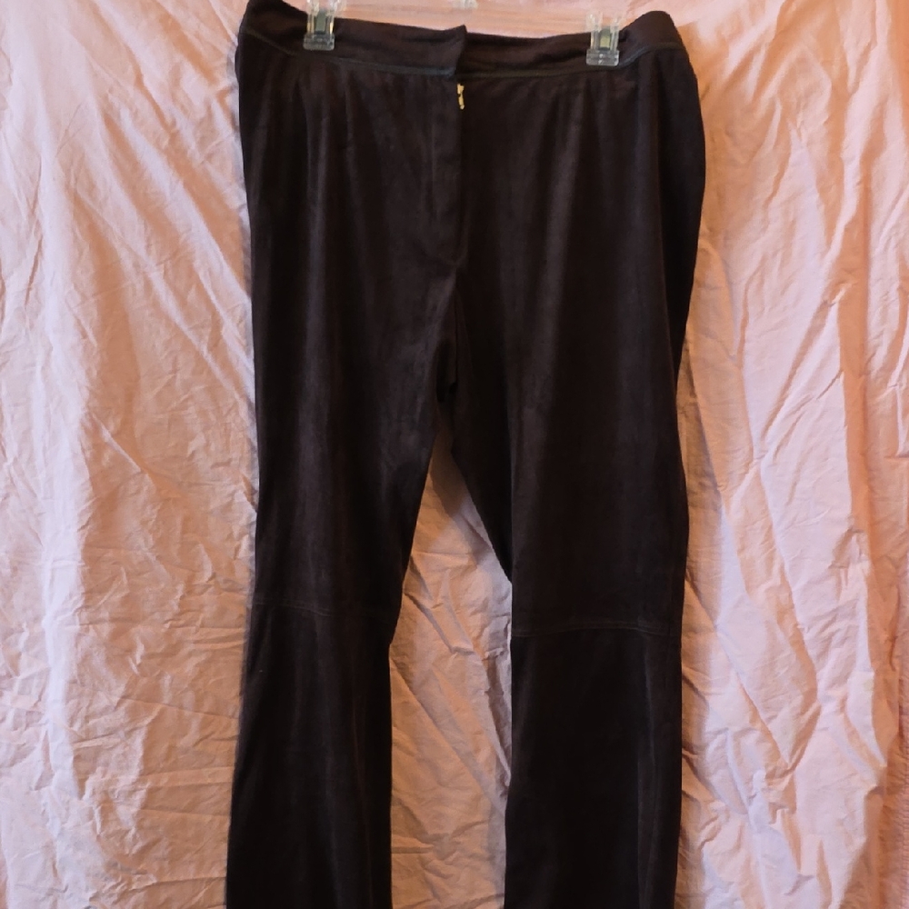 Ladies' Outfit JPR Dark Brown Suede-like Pants 14